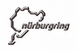 NURBURGRING 151101108035 Sticker Logo 3D 12 cm Silver