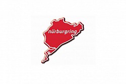NURBURGRING 151101203018 Наклейка NURBURGRING 3D 6cm красный