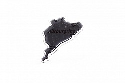 NURBURGRING 151101208018 Наклейка NURBURGRING 3D 6cm Silver
