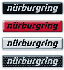 NURBURGRING 151101403030 Наклейка lettering 3D 10 cm, Set of 2 красный