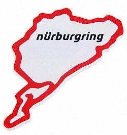 NURBURGRING 157102303999 Магнит логотип красный