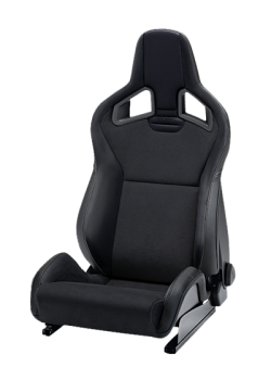 RECARO 411.10.1575 Кресло Sportster CS (Черное, кожа+алькантара, airbag + подогрев, левое)