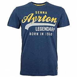Racing Legends ASV-17-100_L Ayrton Senna T-Shirt Vintage Blue size L