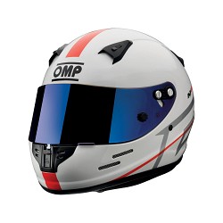 OMP SC790E020XS Шлем для картинга KJ-8 EVO закрытый, CMR 2016, белый, иридиевый визор в к-те, р-р XS (52-53)