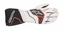ALPINESTARS 3550120_213_L TECH 1-ZX v2 Racing gloves, FIA 8856-2018, white/black/red, size L
