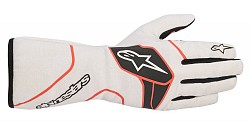 ALPINESTARS 3551020_213_L TECH 1-RACE v2 Racing gloves, FIA 8856-2018, white/black/red, size L