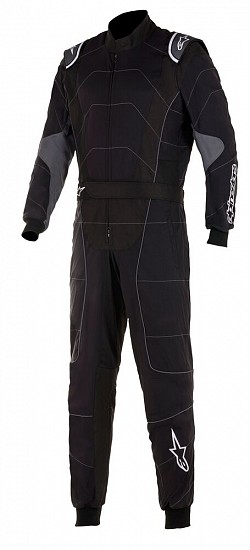 ALPINESTARS 3351520_104_48 KMX-3 v2 Kart suit, CIK, black/grey, size 48