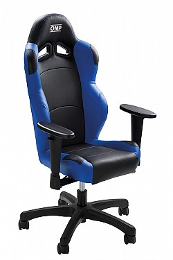 OMP HA/821/NB Офисное кресло Mini OMP Chair, уменьшенного размера, чёрный/синий