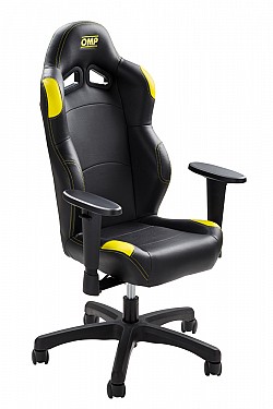 OMP HA/821/NG Офисное кресло Mini OMP Chair, уменьшенного размера, чёрный/жёлтый
