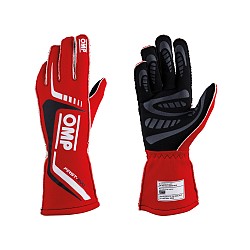 OMP IB/767/R/L FIRST EVO my2020 Racing gloves, FIA 8856-2018, red, size L