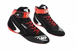 OMP IC/802E07340 Ботинки для автоспорта FIRST my2020, FIA 8856-2018, чёрный/красный, р-р 40