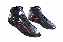 OMP IC/82224942 ONE-S my2020 Racing shoes, FIA 8856-2018, navy blue/orange, size 42