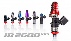INJECTOR DYNAMICS 2600.48.11.F20.4 HONDA S2000 00-05 ID2600-XDS, for 00-05 S2000/F series. 11mm (red) adapters.