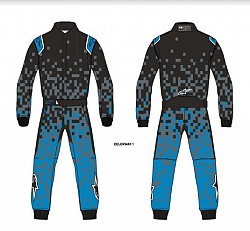 ALPINESTARS 3359020 Racing suit, FIA 8856-2018, custom made, Alpinestars layout (1-7)