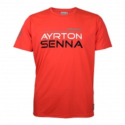 Racing Legends AS-ML-17-9100_128 Kids T-Shirt Senna Three Times World Champion McLaren red size 128