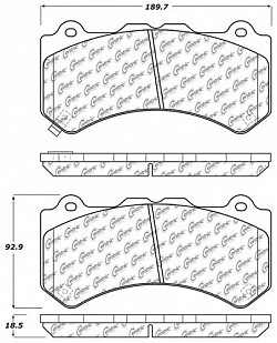 STOPTECH 308.13820 Front Street Brake Pads with Shims NISSAN GT-R 2009-2018