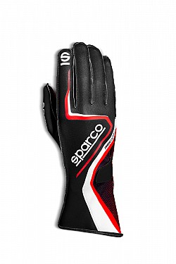 SPARCO 00255509NRRS RECORD Kart gloves, black/red, size 9