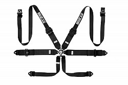 SPARCO 04818RHAL1NR Harness belts, 3/2-3-2", 6 point, HANS, FIA 8853-2016, black