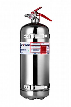 SPARCO 014773BXL24 Hand held extinguisher, dia 130 mm, 2.4 L, 4.5 kg, stainless steel