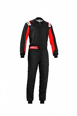 SPARCO 002343NRRS4XL ROOKIE 2020 Kart suit, NOT HOMOLOGATED, black/red, size XL