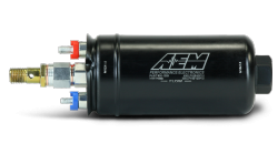 AEM 50-1009 Насос топливный выносной (400 л/ч) M12x1.5 выход - M18X1.5 вход