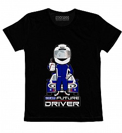 SPARCO 017013NR0304 T-shirt children's FUTURE DRIVER, black size 3-4 years