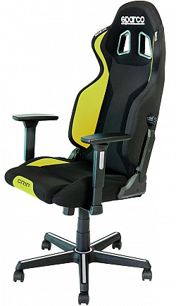SPARCO 00989NRGI Офисное кресло/сиденье GRIP, чёрный/жёлтый