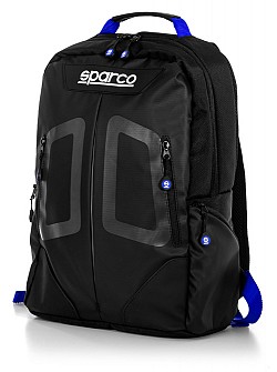 SPARCO 016440NRAZ Рюкзак STAGE, 0,76 кг, 16 л, 40x30x14 см, чёрный/синий