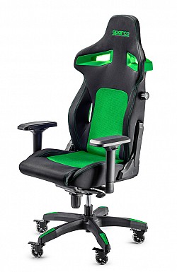 SPARCO 00988NRVD Офисное кресло/сиденье STINT, чёрный/зелёный