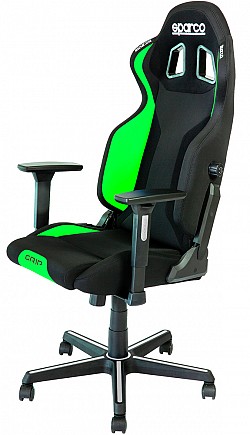 SPARCO 00989NRVF Офисное кресло/сиденье GRIP, чёрный/зелёный