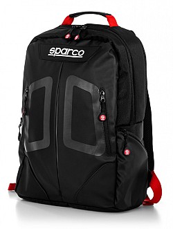SPARCO 016440NRRS Рюкзак STAGE, 0,76 кг, 16 л, 40x30x14 см, чёрный/красный