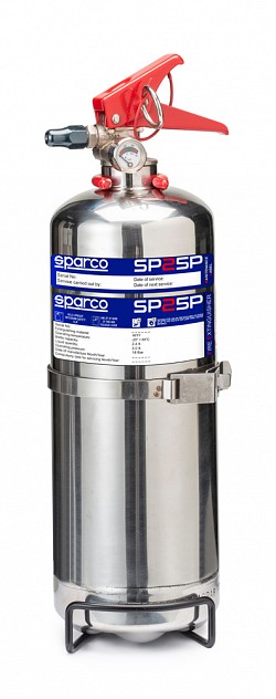 SPARCO 014775BXL2 Огнетушитель, 2 литра, AFFF пена, FIA, нерж. сталь