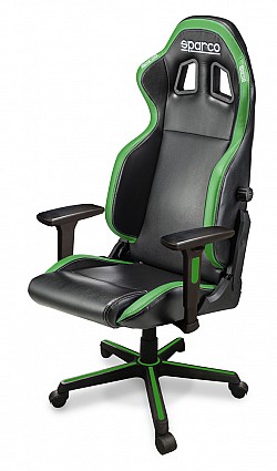 SPARCO 00998NRVD Офисное кресло/сиденье ICON, чёрный/зелёный
