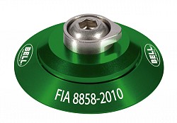 BELL 2100004 HANS clip set, FIA 8858-2010, green