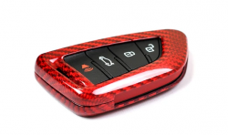 AUTOTECKNIC TO-0002-RCF Dry Carbon Key Case TOYOTA GR Supra A90 2020-Up (Red Carbon)