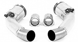 MILLTEK SSXAU871 Large-bore Downpipes and Cat Bypass Pipes AUDI RS6 C8 4.0 V8 bi-turbo (OPF/GPF Models)