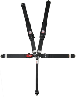 SIMPSON 1B11NIRX-S RACING Harness SFI 16.1 Cert 2" x 2" Latch & Link RED with Black Hardware NO Pads (Bolt-in)
