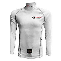 ATOMIC RACING AT037MZWM-NLS Stretch Long Sleeved Top, FIA NLS Edition, size M white