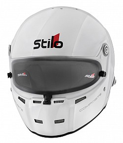 STILO AA0710AG2T610101 Шлем ST5FN COMPOSITE (HANS), Snell SA2020/FIA 8859-15 белый/чёрный, р-р 61