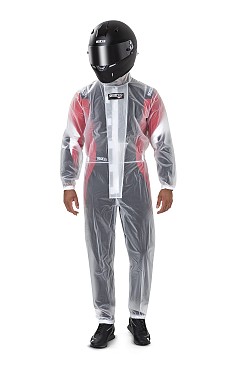 SPARCO 00239T1E130 Rain suit T1 EVO, clear, kids, size 130