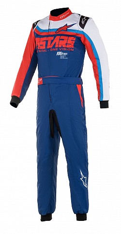 ALPINESTARS 3356321_7136_58 KMX-9 v2 GRAPH2 Karting suit, CIK, navy blue/red/white size 58