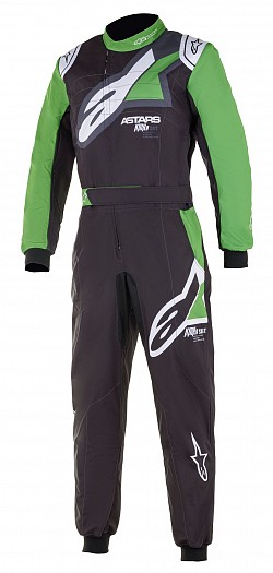 ALPINESTARS 3356221_162_48 KMX-9 v2 GRAPH1 Karting suit, CIK, black/green/white size 48