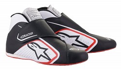 ALPINESTARS 2716020_123_9 SUPERMONO Racing shoes, FIA 8856-2018, black/white/red, size 42 (9)