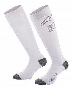 ALPINESTARS 4704321_20_L ZX V3 Racing socks, FIA 8856-2018, white, size L (42-43)