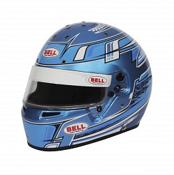 BELL 1311104 Шлем для картинга KC7-CMR CHAMPION (CIK, CMR2016), синий, р-р 57 (7 1/8)