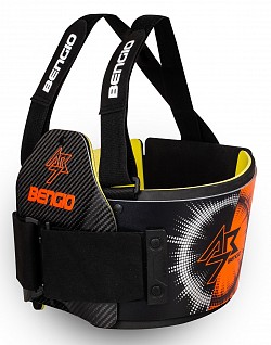 BENGIO AB7LDS+BO BUMPER AB7 LADY Karting rib protector FIA, 8870-2018, black/orange, size S+