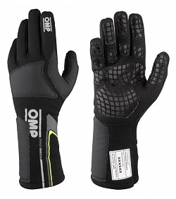 OMP IB/758E/N/L PRO MECH EVO Gloves, FIA 8856-2018, black, size L