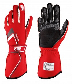 OMP IB/772/R/L TECNICA MY2021 Racing gloves, FIA 8856-2018, red, size L