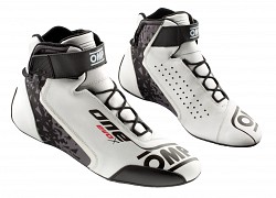 OMP IC/806E02043 ONE EVO X Racing shoes, FIA 8856-2018, white, size 43