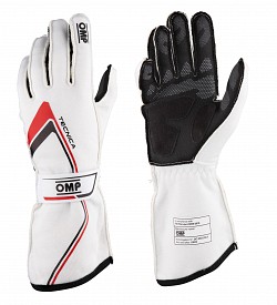 OMP IB/772/W/M TECNICA MY2021 Racing gloves, FIA 8856-2018, white, size M